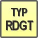 Piktogram - Typ: RDGT